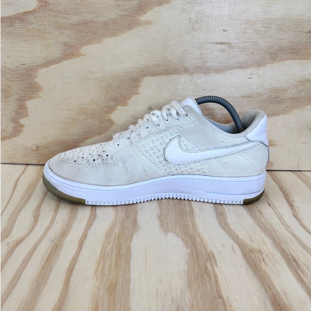Nike - AF1 Ultra Flyknit Low - Sneakers - White - Men's - 10.5 - 817418-100 - Picture 4 of 9